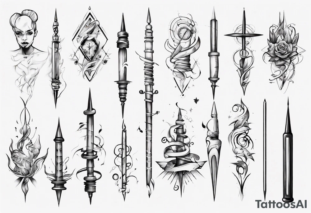 Needle tattoo idea