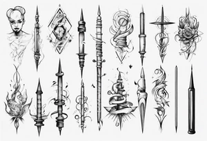 Needle tattoo idea