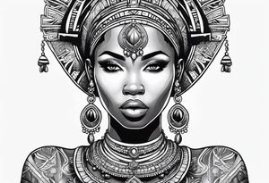 African goddess tattoo idea