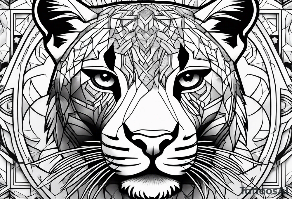 Cougar tattoo idea
