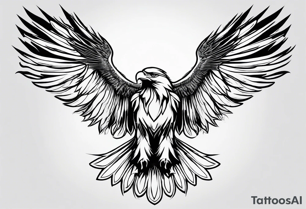 Jesus, the Holy Spirit, God and I as an eagle. tattoo idea