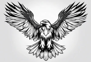 Jesus, the Holy Spirit, God and I as an eagle. tattoo idea