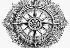 viking compass tattoo idea