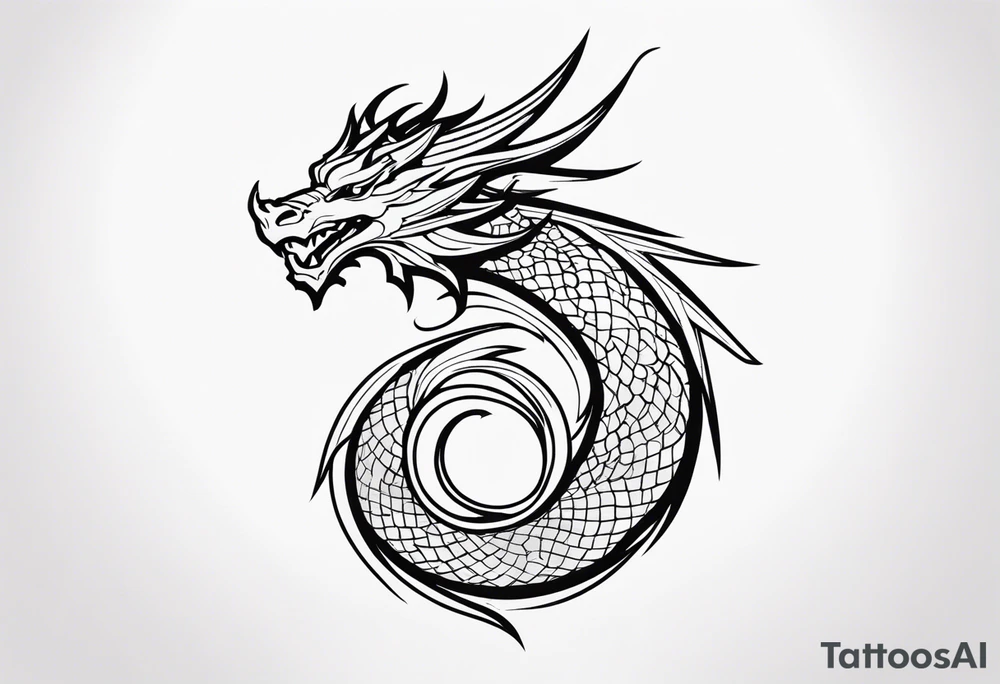 Dragon shoulder tattoo idea