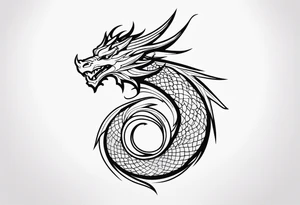 Dragon shoulder tattoo idea