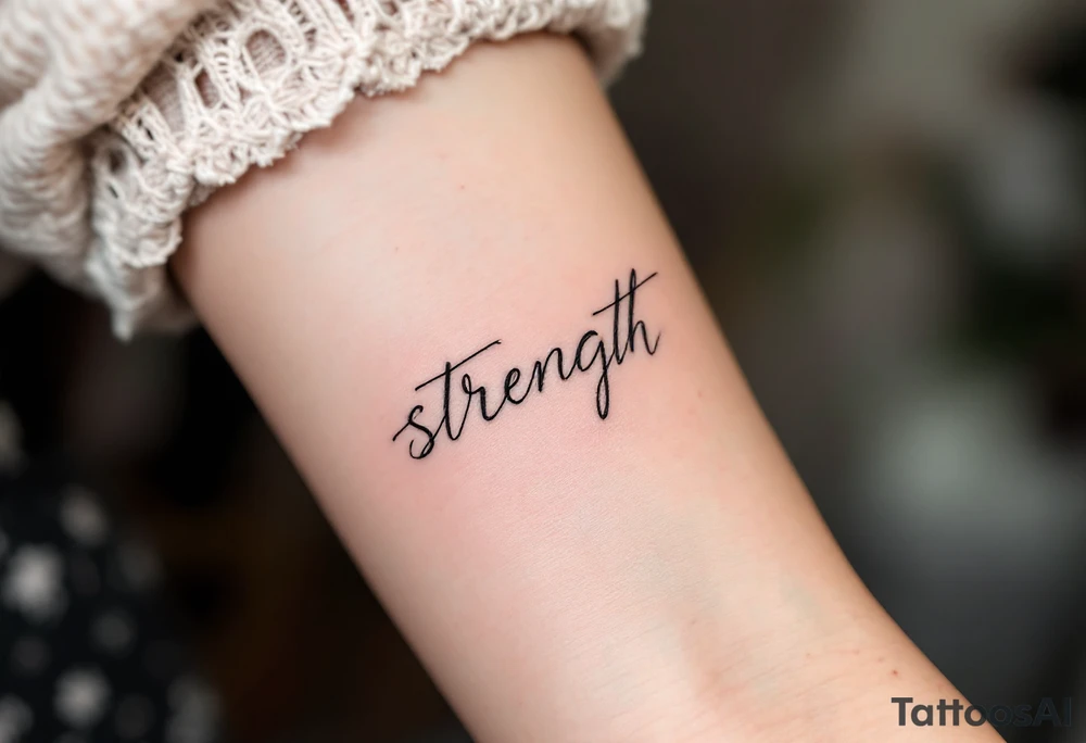 STRENGTH tattoo idea