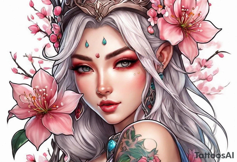 Sakura elf tattoo idea