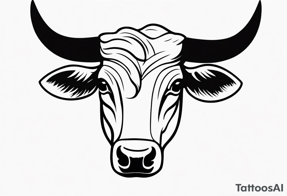 hands grabbing bull horns tattoo idea