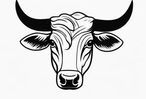 hands grabbing bull horns tattoo idea