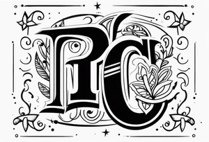 Boyfriend's Initials T A C tattoo idea