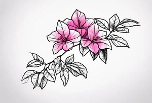 Bougainvillea tattoo idea