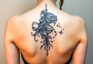 feminine warrior strength tattoo tattoo idea