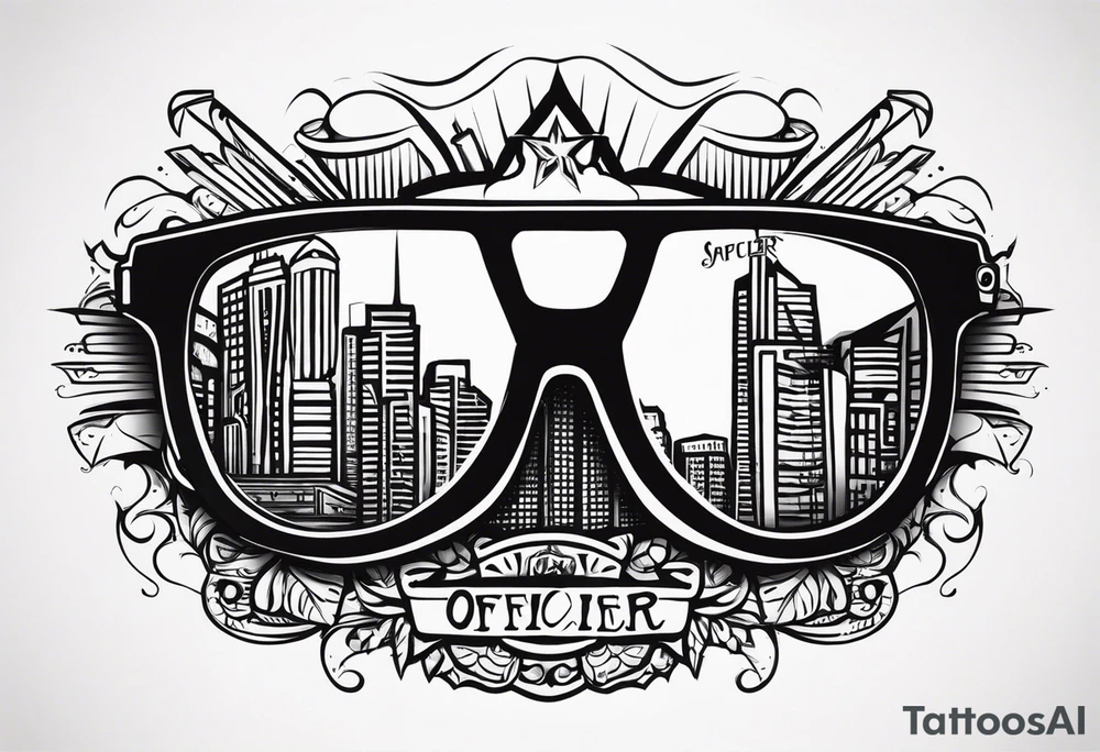 sunglasses Officer tattoo idea