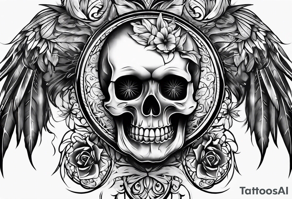 Tatuaje oscuro en la pierna tattoo idea