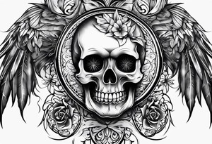 Tatuaje oscuro en la pierna tattoo idea