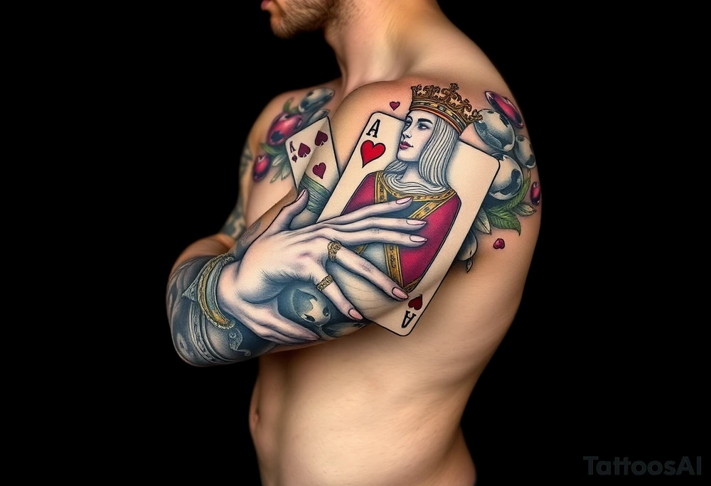 poker
king of hearts
love tattoo idea
