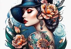 A lady tattoo idea