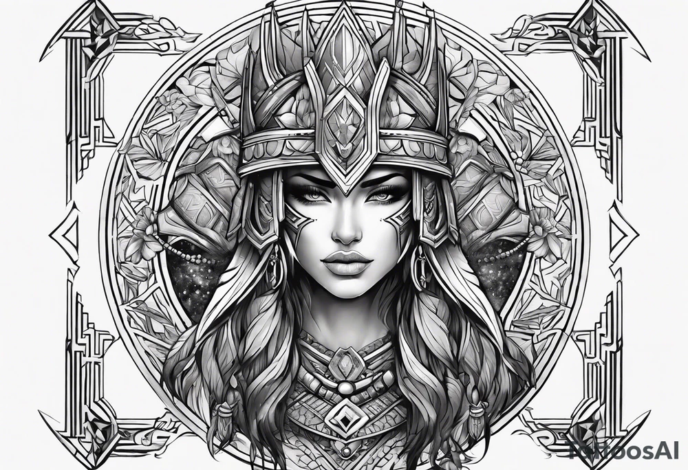A warrior tattoo idea