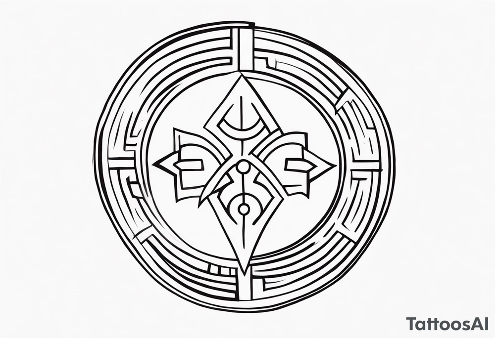 Ancient greek strength symbol tattoo tattoo idea