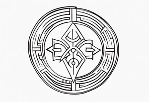 Ancient greek strength symbol tattoo tattoo idea