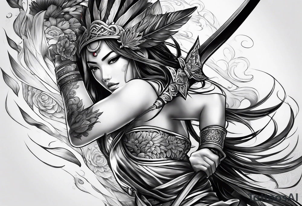 Spear tattoo idea
