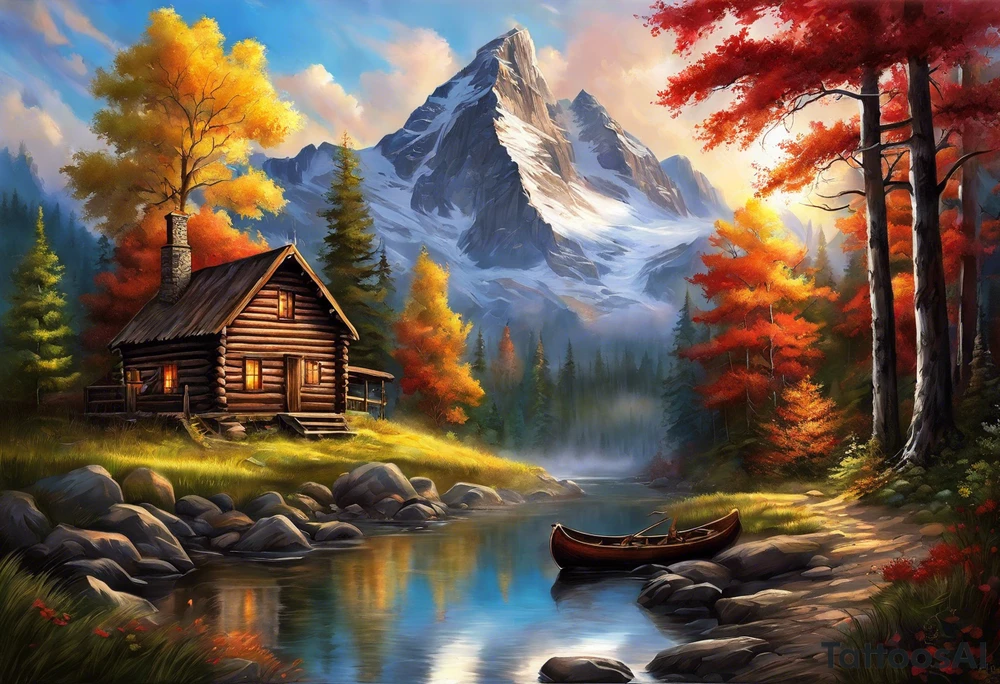 Cabin tattoo idea