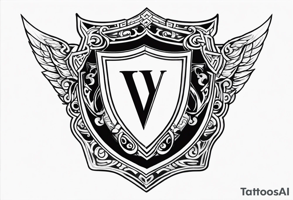 Valhalla shield tattoo idea