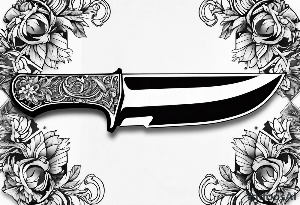 knife tattoo idea