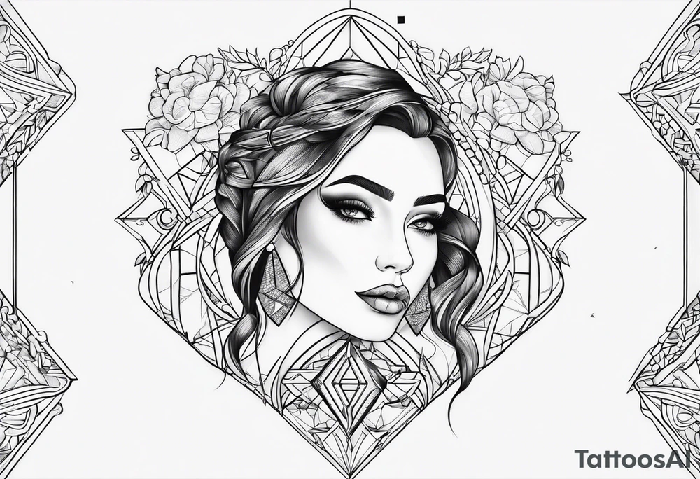 Thin line soulmate tattoo idea