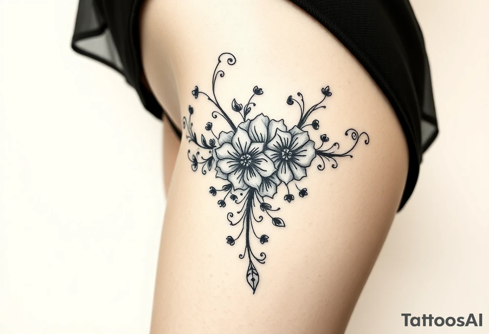Top half of woman, Gothic and dark, sexy tattoo idea