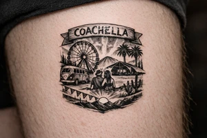 Coachella music festival tattoo idea