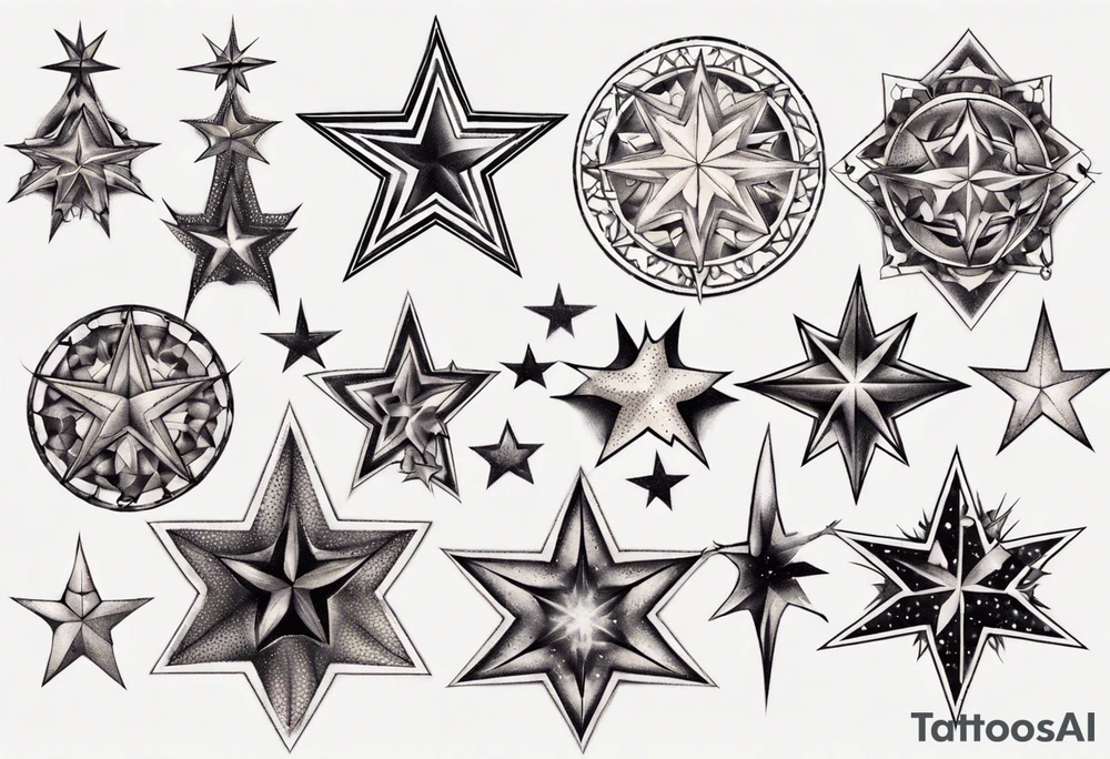 Star tattoo tattoo idea