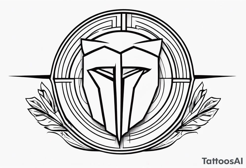Ancient spartan symbol tattoo tattoo idea