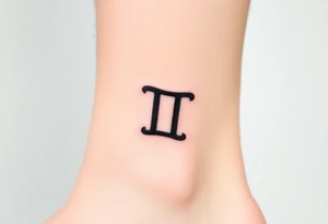 Drippy gemini sign tattoo idea