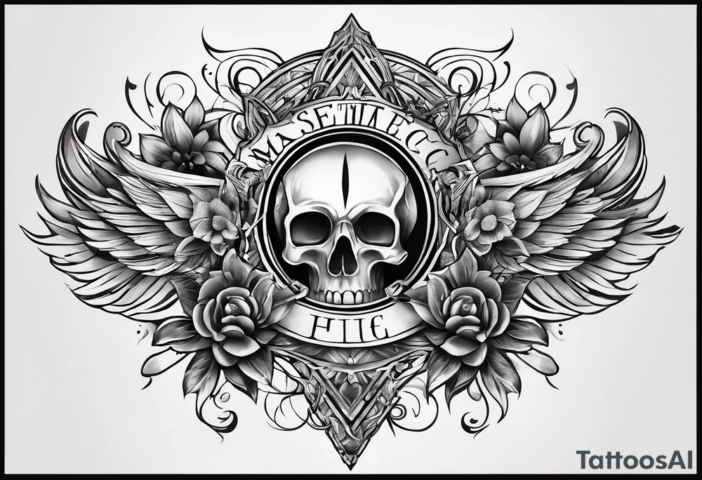 Chest piece tattoo idea
