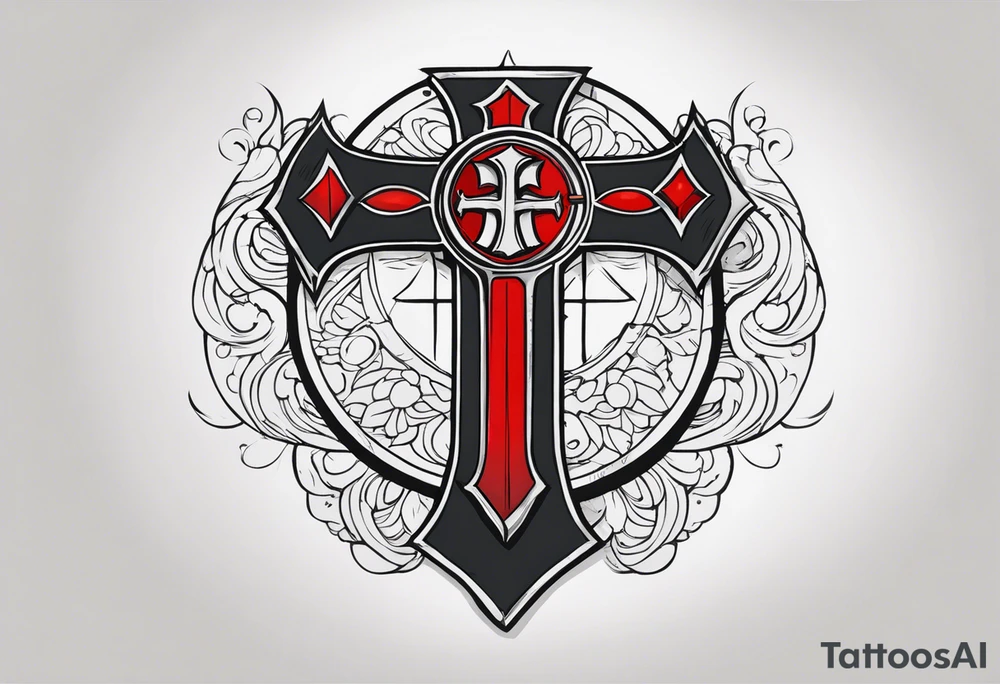 The symbol of Matthias a open Bible and a battle Axe tattoo idea