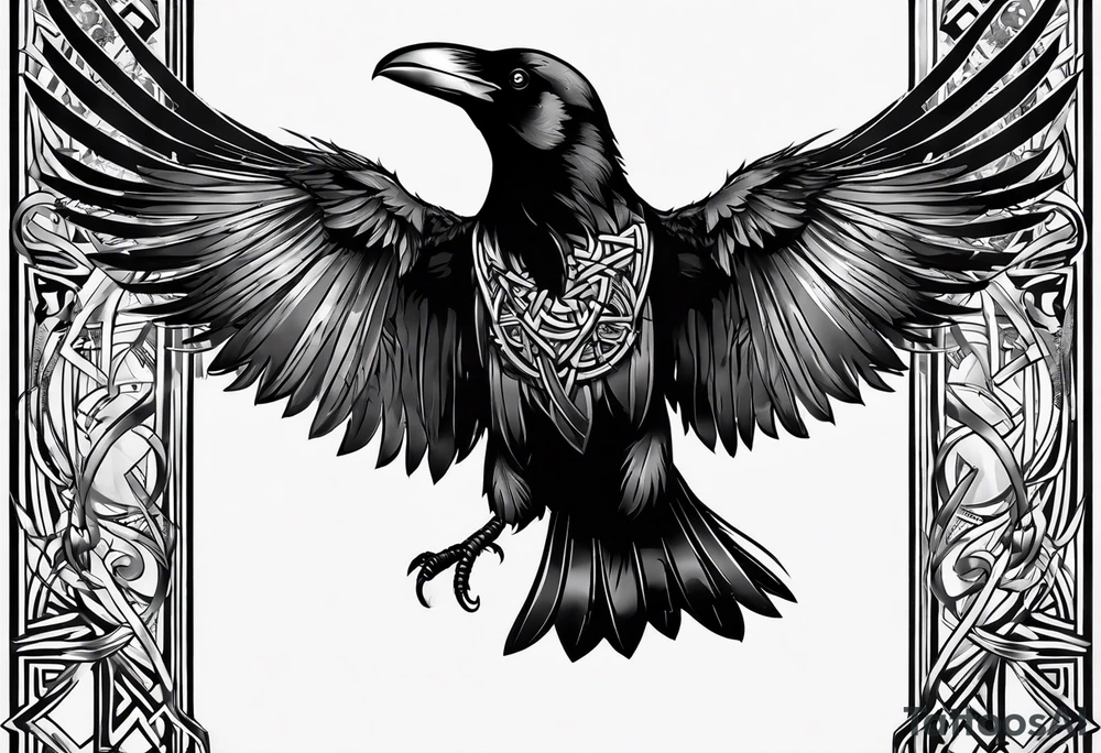 raven perched
roman numeral
celtic tattoo idea raven perched
roman numeral
celtic tattoo idea