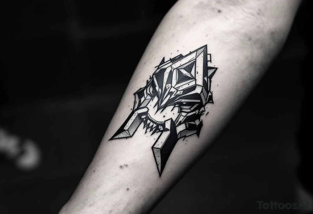 A tattoo that gives off fashion, and streetwear tattoo idea