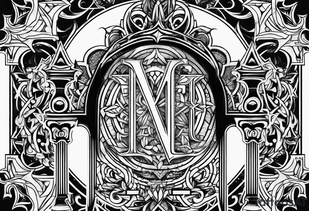 Alexis, in a gothic font tattoo idea