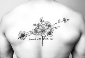 Best friend/neighbor that’s shares a driveway on walnut street that loves wildflowers and witchy things tattoo idea