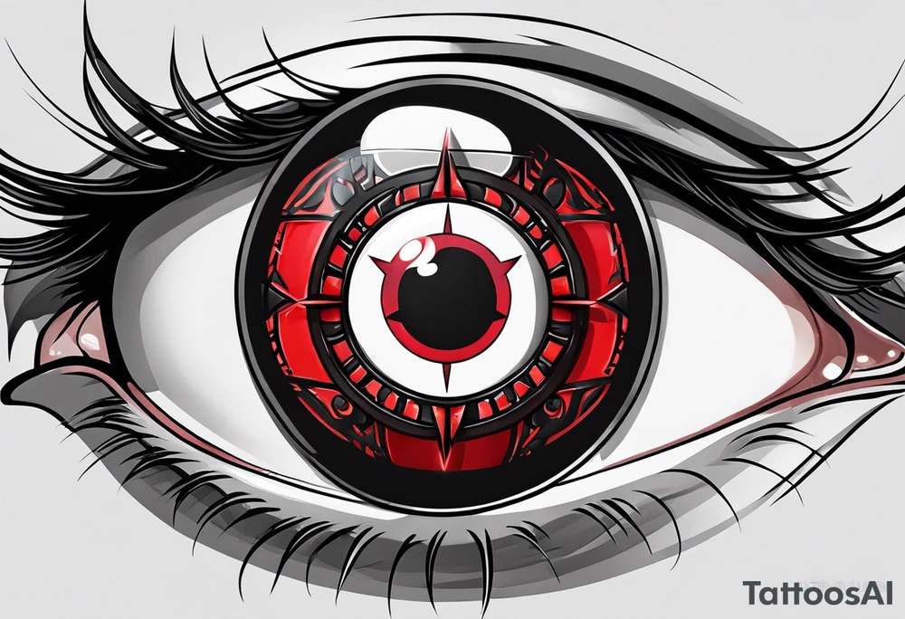 Sharingan eyes tattoo idea