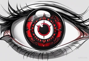 Sharingan eyes tattoo idea
