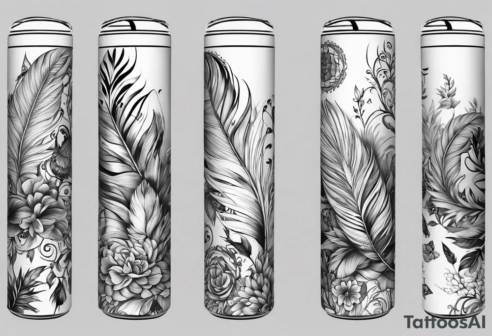 20 oz tumbler, personalized, fantasia, floral , dreamscape, feathers, Cheshire, the wrong Alice tattoo idea