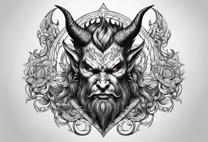 devil for a chest tattoo idea
