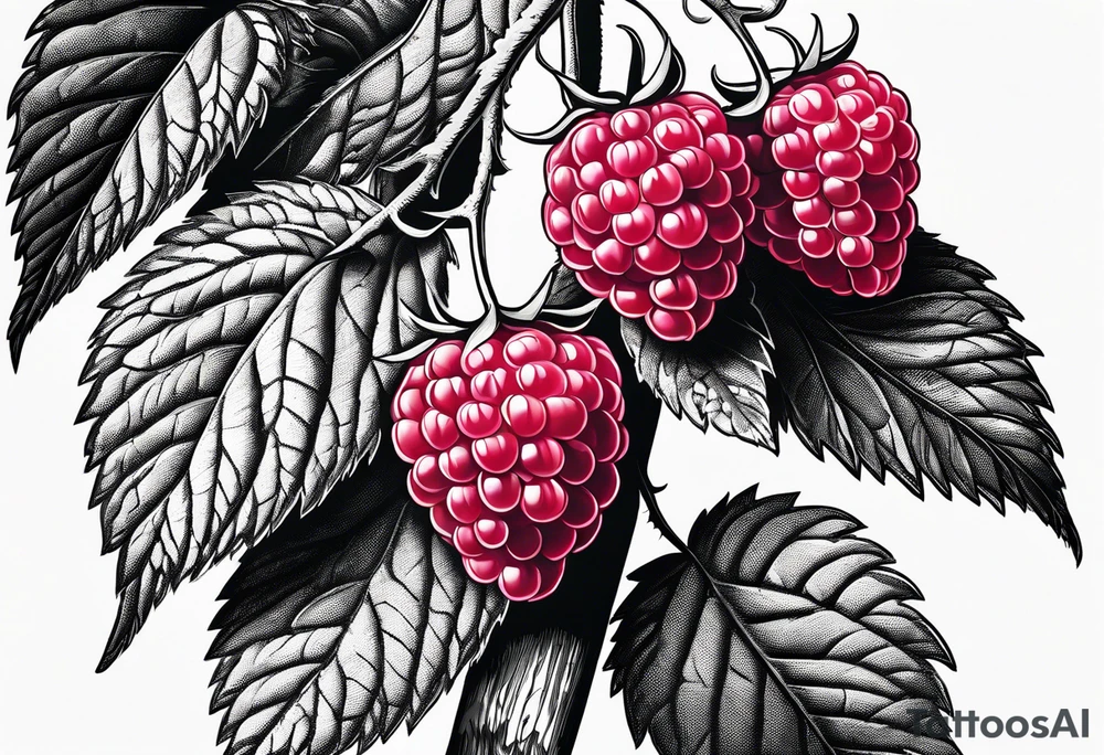a single long raspberry branch that is growing downwards tattoo idea a single long raspberry branch that is growing downwards tattoo idea