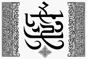 ਨਿਰਭਉ ਨਿਰਵੈਰ written in Gurmukhii Punjabi text. Add symbols for strength and love tattoo idea