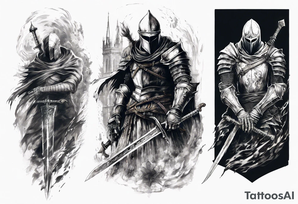 dark souls 3
full arm sleeve
artorias tattoo idea