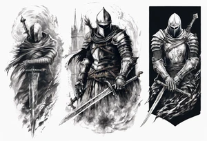 dark souls 3
full arm sleeve
artorias tattoo idea