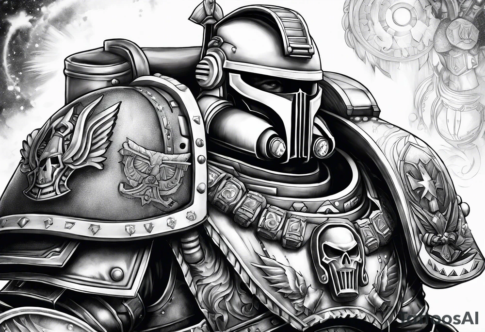 warhammer 40000 space marine tattoo idea