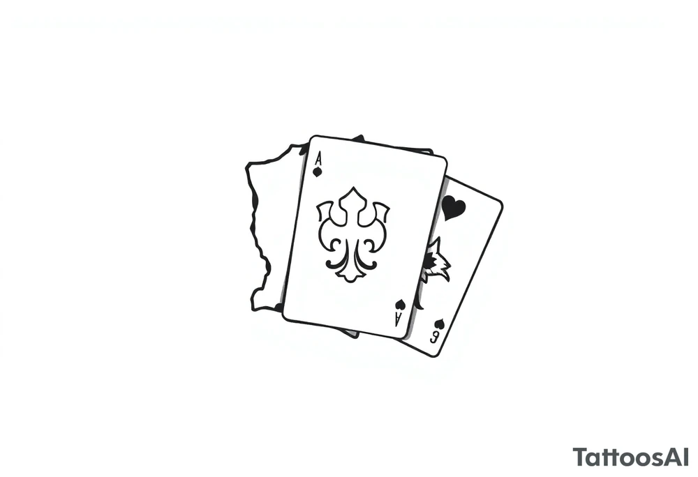Poland symbol and poker cards Add casino money to it. tattoo idea